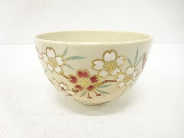 JAPANESE TEA CEREMONY / TEA BOWL CHAWAN / SAKURA / ARTISAN WORK